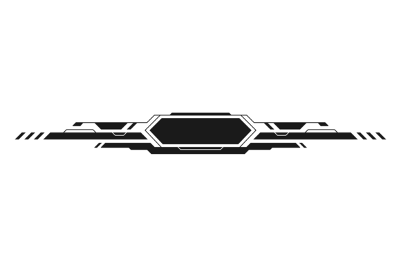 Download Digital Frame Template. Tech Title Black - Template Collection