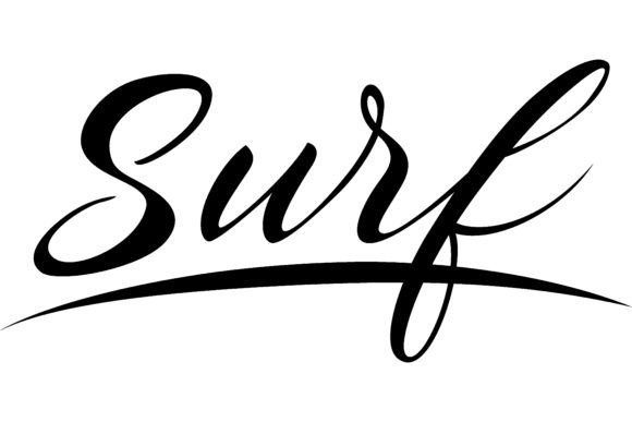 Download Surf Lettering. Calligraphic Inscription - Graphic Collection