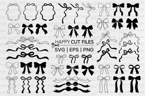 Download Coquette Bow Ribbon Frame Svg Bundle - Frame Collection