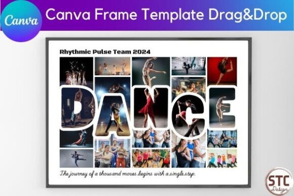 Download Dance Photo Collage Canva Frame Template - Template Collection