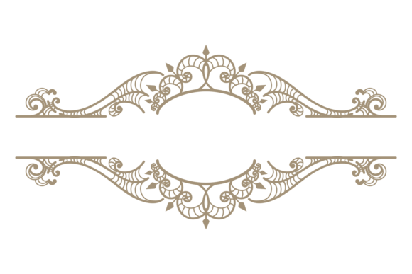 Download Decorative Flourish Emblem Border. Metal - Decorative Collection