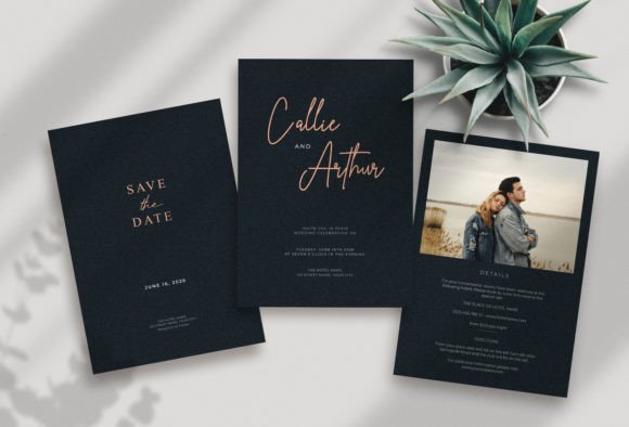 Download Elegant Wedding Invitation Template - Template Collection