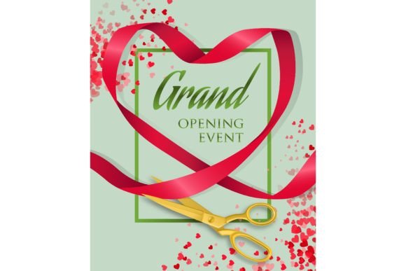 Download Grand Opening Event Lettering with Ribbo - Event Collection
