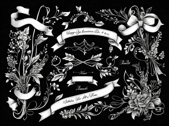 Download About Hand Drawn Floral Decorative Borde - Decorative Collection